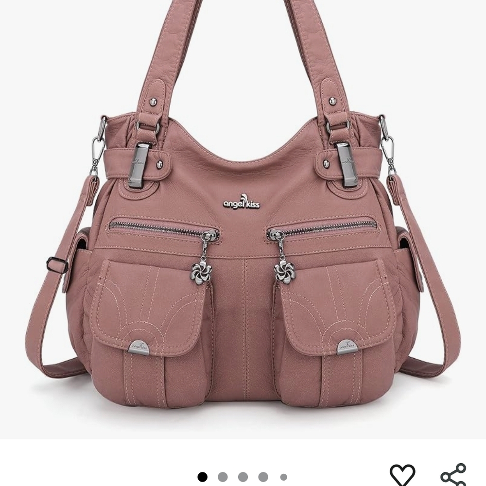 Angel Kiss Rose Mauve Shoulder Bag for Women